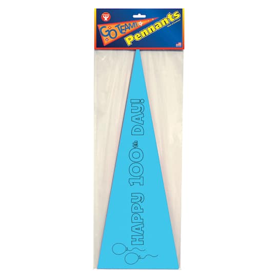 Hygloss® Happy 100th Day Paper Pennants, Pack of 36